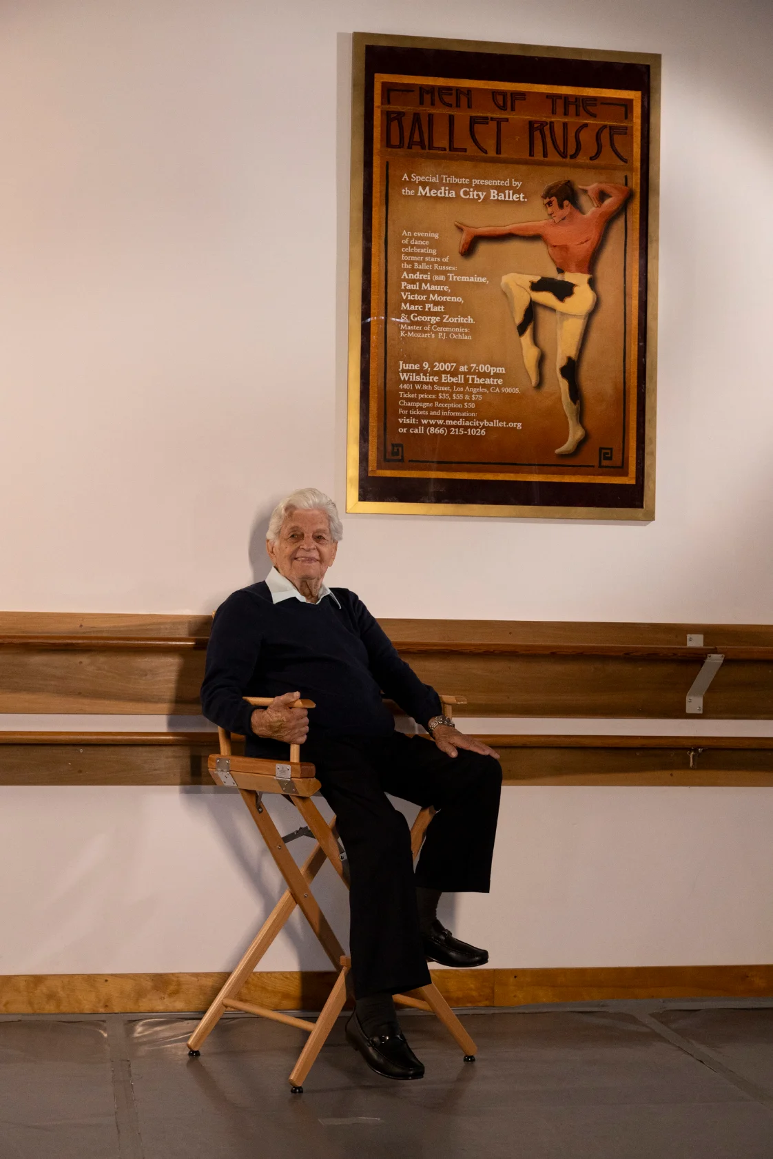 Andrei Tremaine at his centennial gala at BroadStage